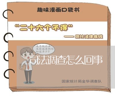 司法调查怎么回事