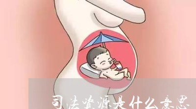 司法资源是什么意思