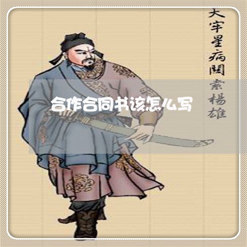 合作合同书该怎么写/2023011717157 合作合同书该怎么写/2023011717157