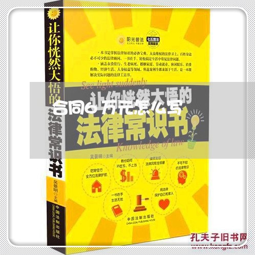 合同6万元怎么写/2023041284969
