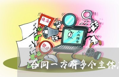 合同一方有多个主体怎么写/2023061627269