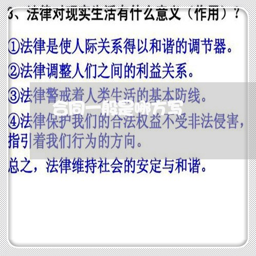 合同一般是哪方写/2023060359593 合同一般是哪方写/2023060359593
