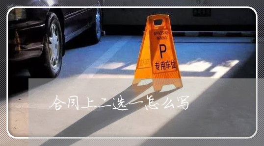 合同上二选一怎么写/2023022769562 合同上二选一怎么写/2023022769562