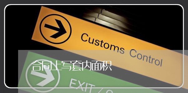 合同上写套内面积/2023040182595