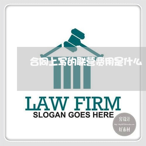 合同上写的联营费用是什么/2023060373823 合同上写的联营费用是什么/2023060373823
