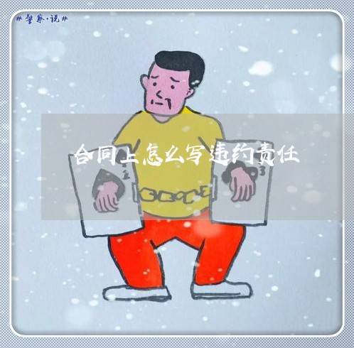 合同上怎么写违约责任/2023022749692 合同上怎么写违约责任/2023022749692