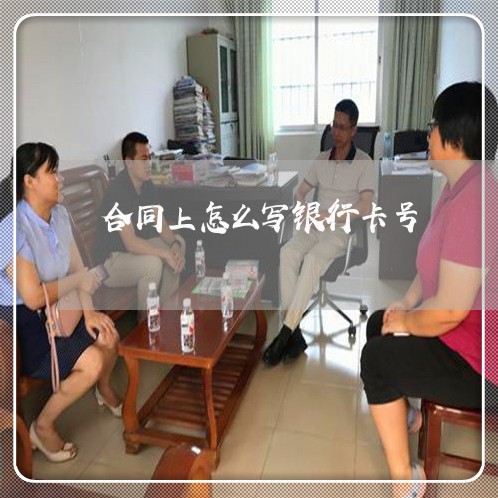 合同上怎么写银行卡号/2023041209271