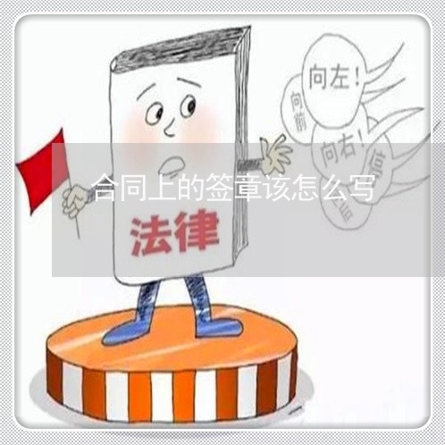 合同上的签章该怎么写/2023022685849 合同上的签章该怎么写/2023022685849