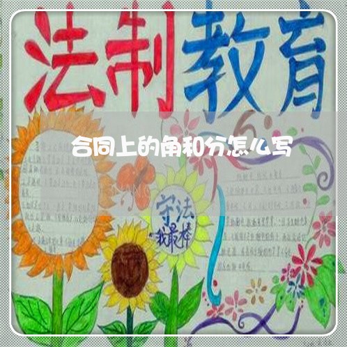 合同上的角和分怎么写/2023042347371 合同上的角和分怎么写/2023042347371