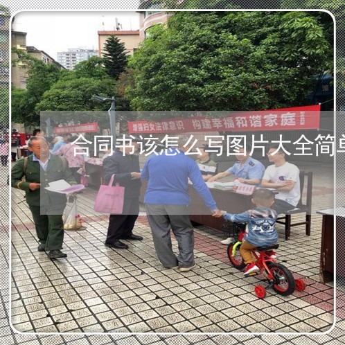 合同书该怎么写图片大全简单/2023060374028 合同书该怎么写图片大全简单/2023060374028