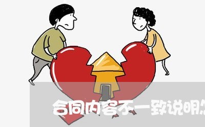 合同内容不一致说明怎么写/2023061712716