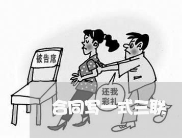 合同写一式三联/2023041688591