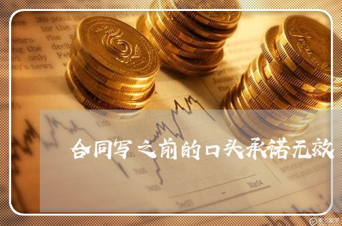 合同写之前的口头承诺无效/2023022681586 合同写之前的口头承诺无效/2023022681586