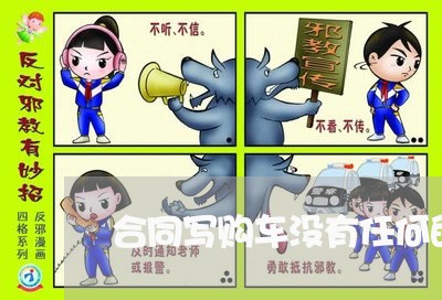 合同写购车没有任何的贷款/2023022742814