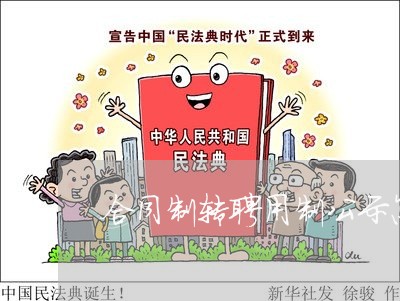 合同制转聘用制公示怎么写/2023060639262