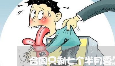 合同只剩七个半月要怎么写/2023060854979