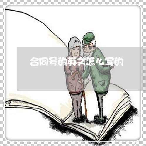 合同号的英文怎么写的/2023022673925