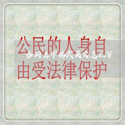 合同名字格式英文怎么写/2023041172525