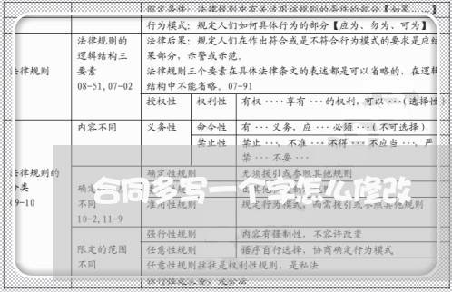合同多写一个字怎么修改/2023061585937 合同多写一个字怎么修改/2023061585937