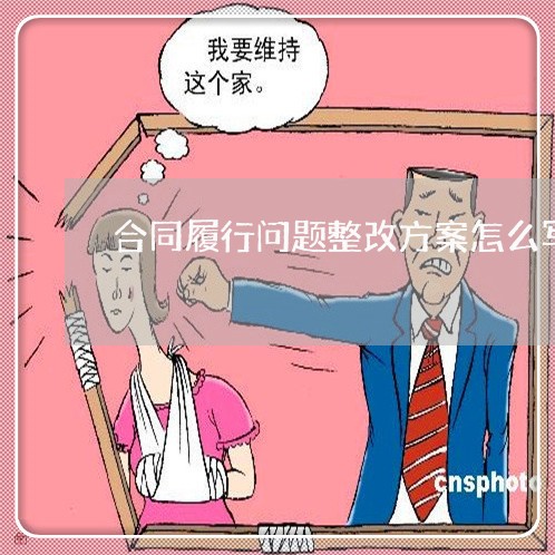 合同履行问题整改方案怎么写/2023022652725