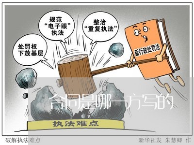 合同是哪一方写的/2023041525269