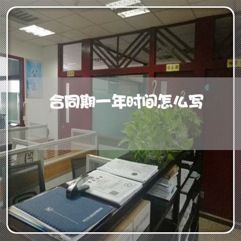 合同期一年时间怎么写/2023061638492