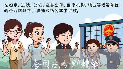 合同法分则精解 合同法分则精解