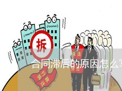 合同滞后的原因怎么写简单/2023041205827