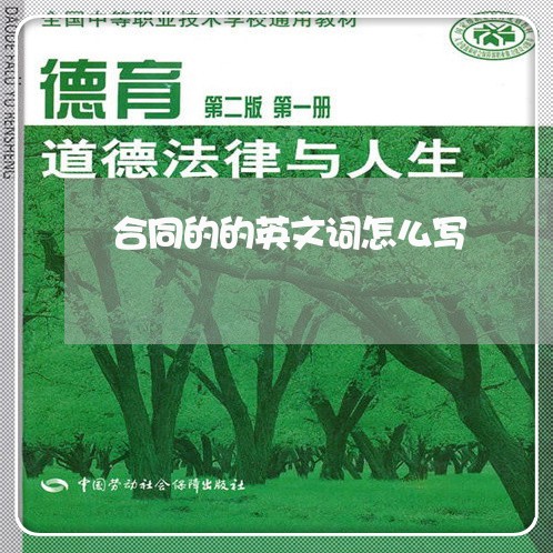 合同的的英文词怎么写/2023011750493 合同的的英文词怎么写/2023011750493