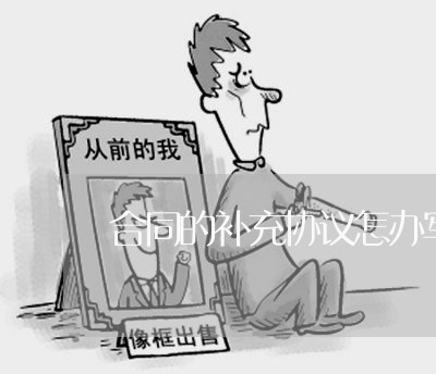 合同的补充协议怎办写/2023022637351 合同的补充协议怎办写/2023022637351