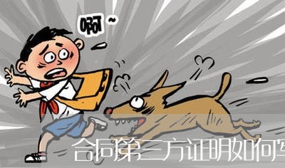 合同第三方证明如何写/2023061584938 合同第三方证明如何写/2023061584938