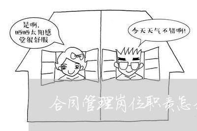 合同管理岗位职责怎么写/2023011772494 合同管理岗位职责怎么写/2023011772494