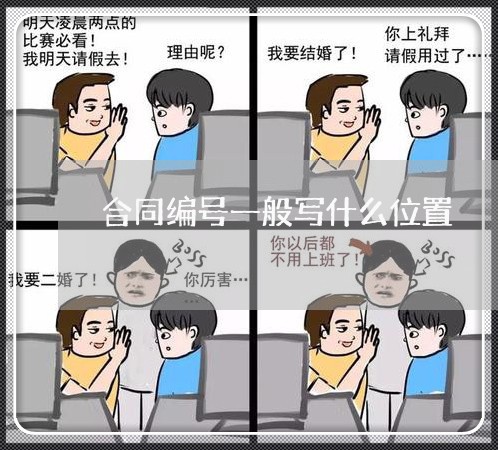 合同编号一般写什么位置/2023041569393 合同编号一般写什么位置/2023041569393
