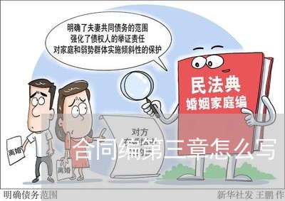 合同编第三章怎么写/2023060218362