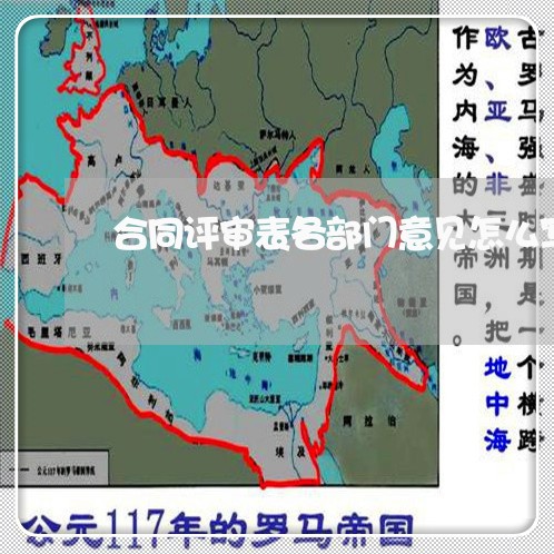 合同评审表各部门意见怎么写/2023060504626