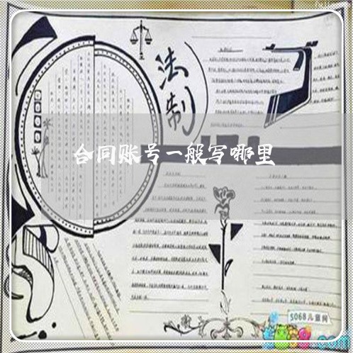合同账号一般写哪里/2023041240394 合同账号一般写哪里/2023041240394