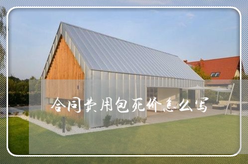 合同费用包死价怎么写/2023022674157 合同费用包死价怎么写/2023022674157