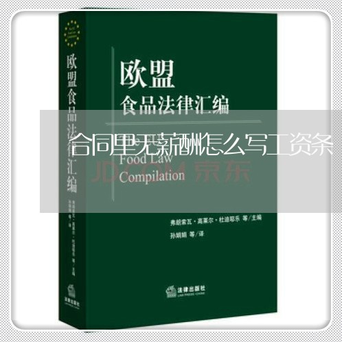 合同里无薪酬怎么写工资条/2023060293925