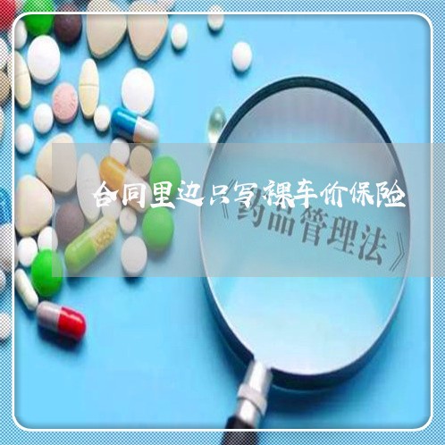 合同里边只写裸车价保险/2023022735179