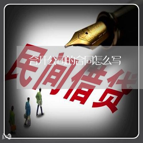 合开公司的合同怎么写/2023022704829
