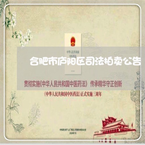 合肥市庐阳区司法拍卖公告 合肥市庐阳区司法拍卖公告