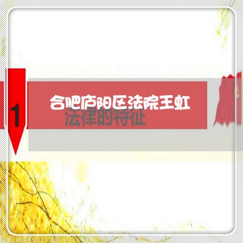 合肥庐阳区法院王虹 合肥庐阳区法院王虹