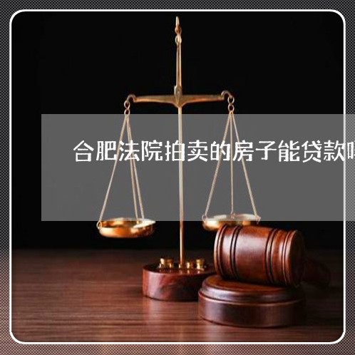 合肥法院拍卖的房子能贷款吗 合肥法院拍卖的房子能贷款吗