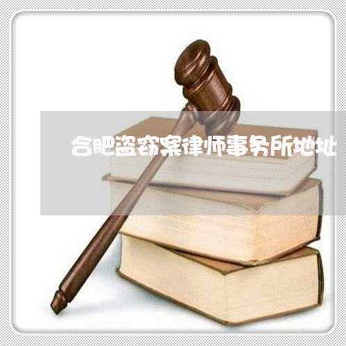 合肥盗窃案律师事务所地址/2023061070403