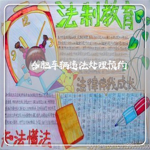 合肥车辆违法处理预约 合肥车辆违法处理预约