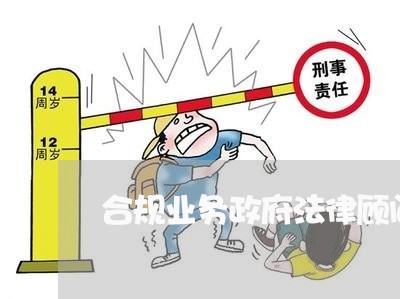 合规业务政府法律顾问/2023061883604