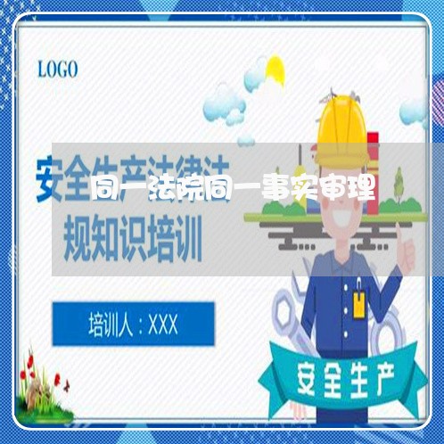 同一法院同一事实审理