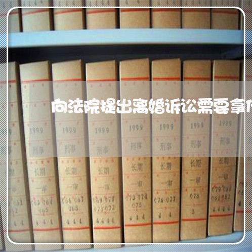 向法院提出离婚诉讼需要拿什么 向法院提出离婚诉讼需要拿什么