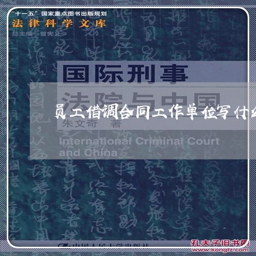 员工借调合同工作单位写什么/2023061683725