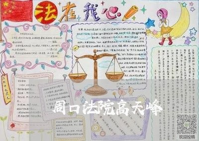周口法院高天峰 周口法院高天峰